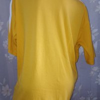 Adidas original L- Памучна тениска в жълто- портокалов цвят , снимка 11 - Тениски - 41632117