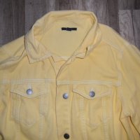 жълто дънково яке, снимка 3 - Якета - 42202355