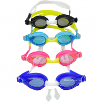 Очила за плуване детски MAXI с защита против UV и замъгляване. Материал лещи: поликарбонат. Силиконо, снимка 5 - Водни спортове - 31544719