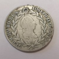 Монета 20 кройцер 1788 Kreuzer - Joseph II, снимка 4 - Нумизматика и бонистика - 44162434