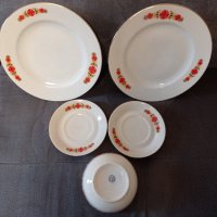 Български чинии майски венец 2+2+1, снимка 1 - Чинии - 35889801