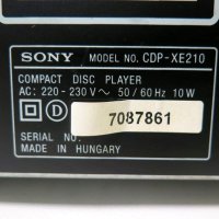 Sony CDP-XE210, снимка 8 - Други - 41067308