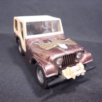 1/24 СТАРА РЕТРО МЕТАЛНА КОЛИЧКА МАЩАБЕН МОДЕЛ JEEP INTERNATIONAL POLISTIL ITALY, снимка 5 - Колекции - 41961440