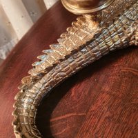 Грамаден качествен крокодил– свещник, Италия, 50см, снимка 10 - Антикварни и старинни предмети - 34497897