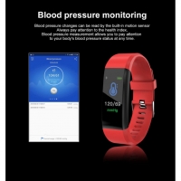 Фитнес гривна Fitness Tracker с часовник, мониторинг на кръвно налягане и др., снимка 4 - Смарт гривни - 36036727