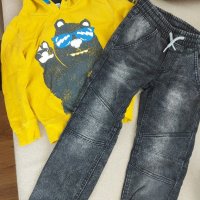 Блузка и дънки 116-122 размер, снимка 5 - Детски Блузи и туники - 35758650
