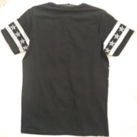 УНИКАЛНА черна мъжка тениска с череп с черни и сребристи камъчета, снимка 8 - Тениски - 41305776