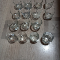 Стъклени чаши за водка и уиски., снимка 1 - Чаши - 44783106