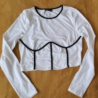 Дамска къса блуза , снимка 1 - Корсети, бюстиета, топове - 41359197