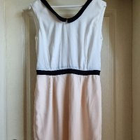 Нова рокля бяло прасковено с якичка, снимка 2 - Рокли - 42388556