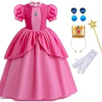 Нова Детски костюм за момичета/Принцеса с корона лента за глава обеци, снимка 1 - Други - 41515793