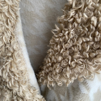 Зимно палто алпака, Onesize, кафяв, снимка 2 - Якета - 44821823