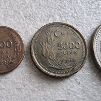Монети. Турция. Турски лири. 8 бройки., снимка 2 - Нумизматика и бонистика - 42316469