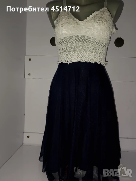 Маркова бутикова рокля уникат+подарък  блуза, снимка 1