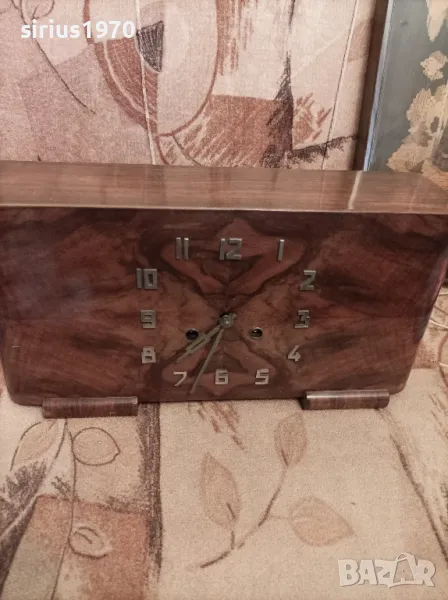 немски каменин работещ часовник 1930 година, снимка 1