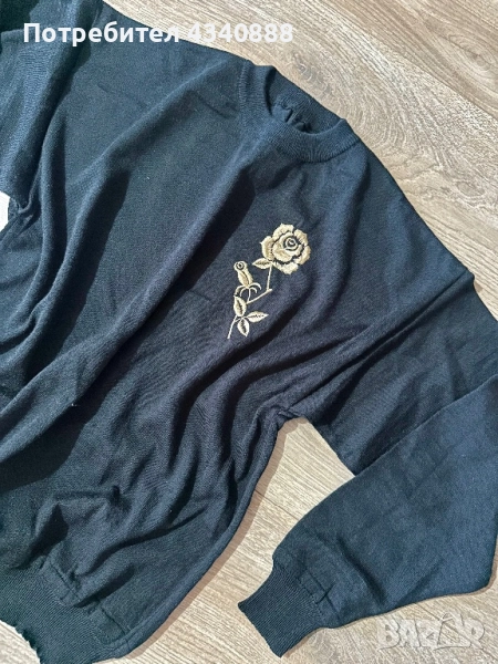 Черен пуловер, снимка 1