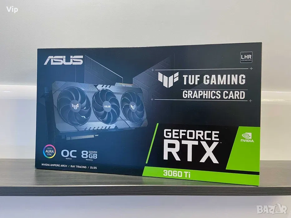 Видео карта ASUS TUF Gaming GeForce RTX 3060 Ti OC Edition 8GB GDDR6, снимка 1