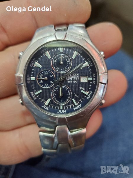 Citizen chronograph sapphire wr 100, снимка 1