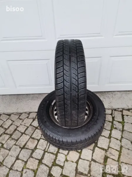 2бр  Зимни БУСОВИ гуми CONTINENTAL VANCO WINTER2 205/75/16С, снимка 1