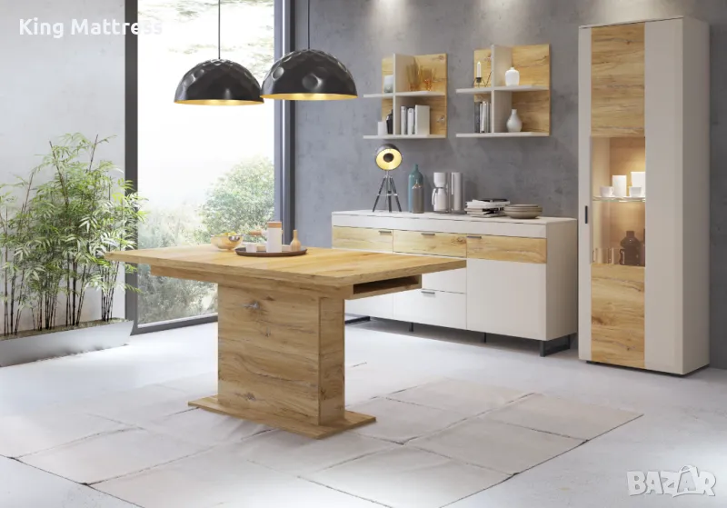 Трапезна маса Romy - разтегателна, снимка 1