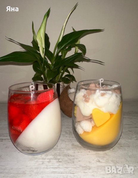 Ароматни свещи панакота-ягоди и манго, снимка 1