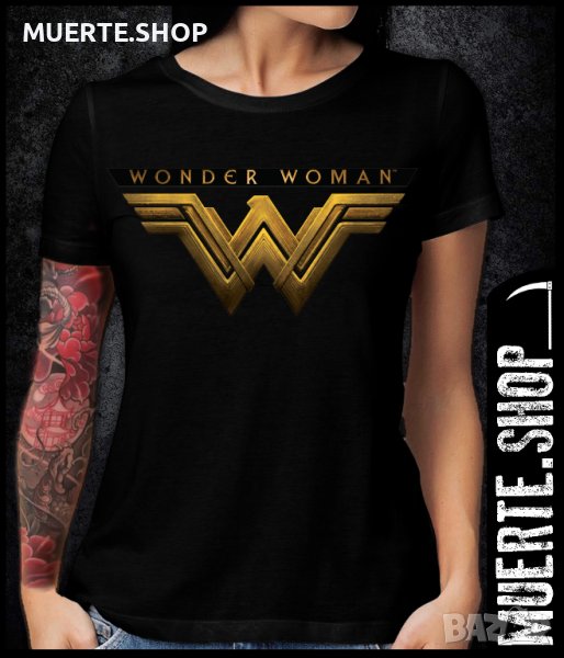 Дамска тениска с щампа WONDER WOMAN, снимка 1