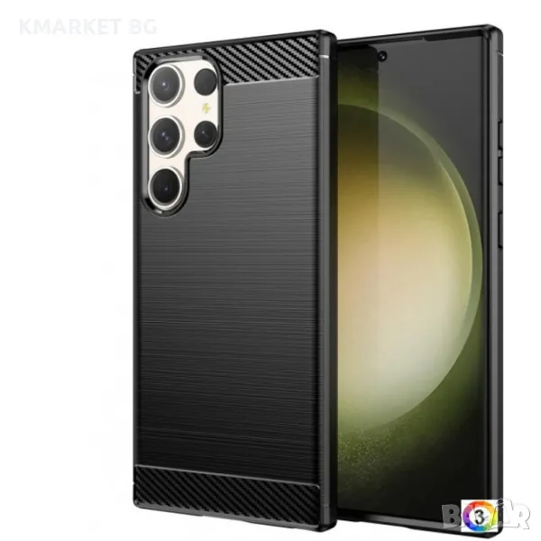 Samsung Galaxy S23 Ultra 5G Carbon Fiber Калъф и Протектор, снимка 1