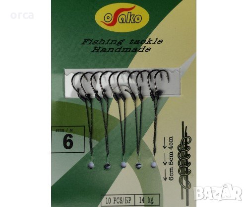 Куки за риболов – FilStar/Osako с капан и пружина, вързани двойки, снимка 1