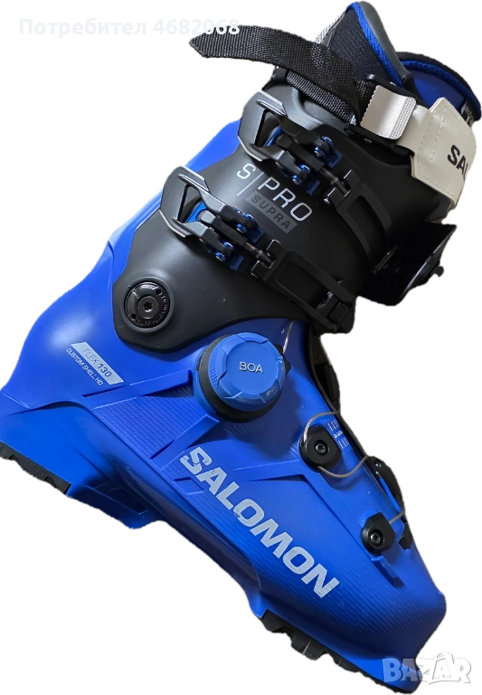 Ски Обувки Salomon S/Pro Supra Boa 130 Race Blue Black White - Мъжки, снимка 1