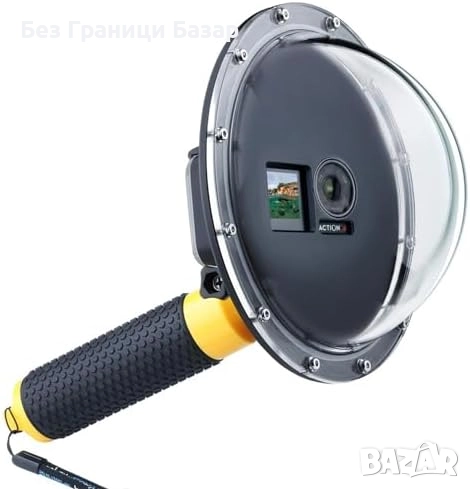 Нов 6" Подводен Купол за камера DJI Osmo Action 3/4/5 + Селфи Удължител, снимка 1