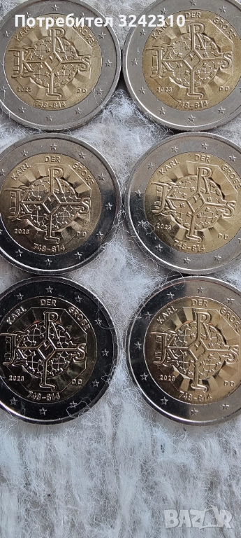 Монета от 2 евро Карл Велики 2023, снимка 1