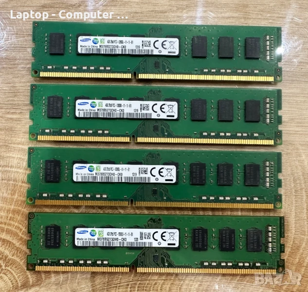 Рам памет за настолен компютър Samsung 4x4GB 16GB DDR3, снимка 1
