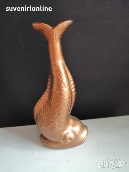 Керамична статуетка риба вазичка, снимка 1