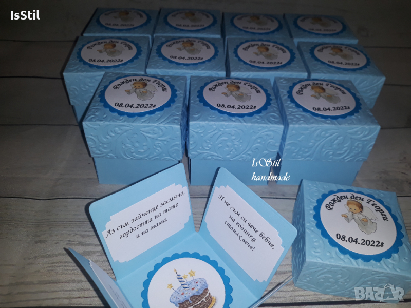 Покана за рожден ден, кръщене, покани с релеф в експлодираща кутия , снимка 1