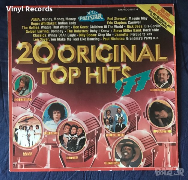 Various – 20 Original Top Hits '77 ,Vinyl, LP, Compilation, Stereo, снимка 1