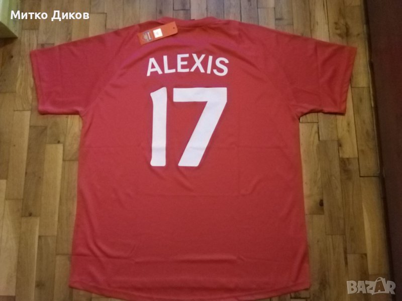 Футболна тениска на Арсенал нова с етикет официален продукт №17 Алексис размер ХХЛ, снимка 1