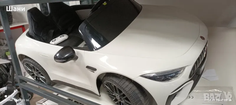 Детска акумулаторна кола Мерцедес нов модел Двуместен// ЛИКВИДАЦИЯ//K-SL63, снимка 1