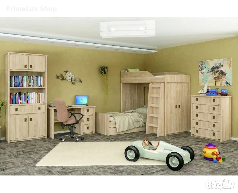 Легло с рамка VALENSIYA 90 без матрак дъб сонома , снимка 1