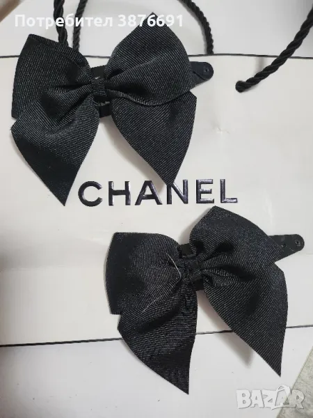 Елегантни шноли за коса Chanel панделки , снимка 1