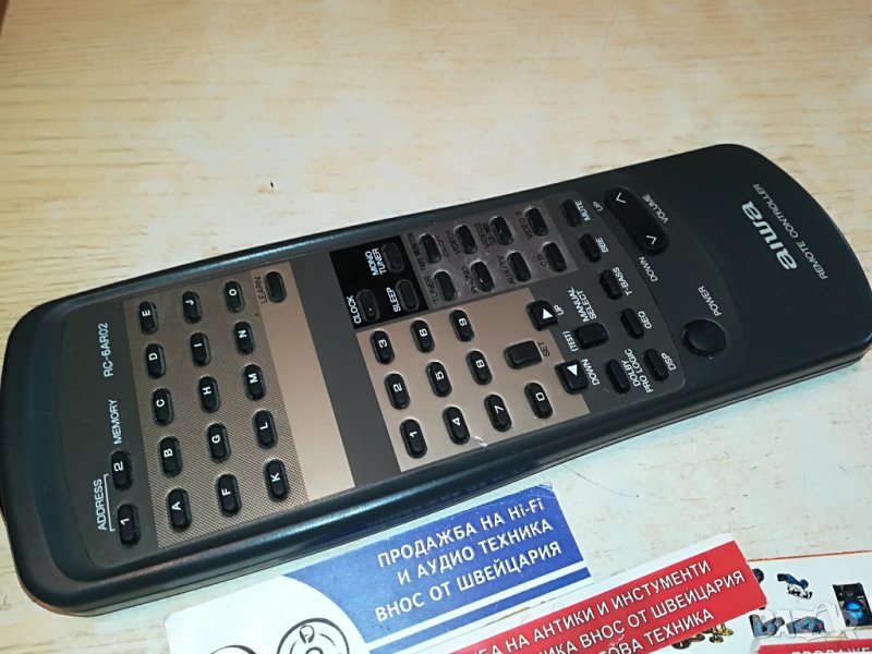 alwa RC-6AR02 big audio remote control-ВНОС SWISS 2504231723, снимка 1