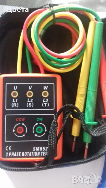 Фазоуказател трифазен тестер за ротация., снимка 1