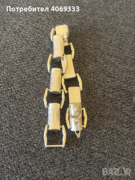 Сребърна дамска гривна 33гр 19см, снимка 1