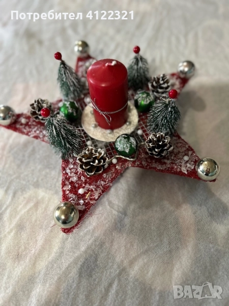 Коледни свещници ботушчета, снимка 1