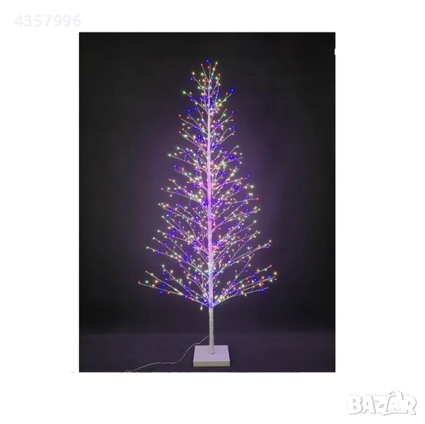 Декоративна коледна елха, 767 LED лампички, Цветна светлина, 210см., снимка 1