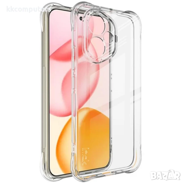 Honor 400 IMAK Прозрачен TPU Калъф с Ъглови Airbag Защити със Скрийн Протектор, снимка 1