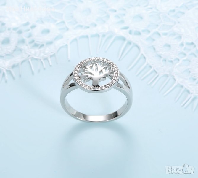 Сребърен пръстен Дървото на живота, снимка 1