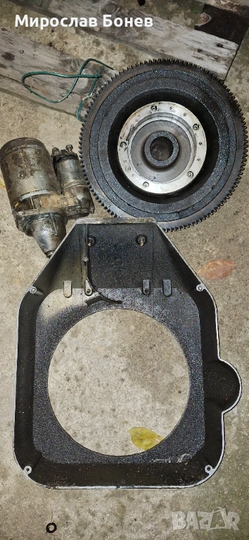 Маховик с венец ,стартер и външен капак за Акме адн 45, снимка 1