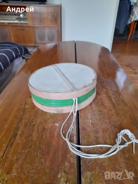 Стар детски тъпан,барабан,барабанче #7, снимка 1