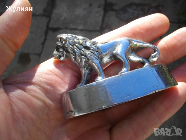 СТАРА БРОНЗОВА ФИГУРА СТАТУЕТКА ЛЪВ , снимка 4 - Антикварни и старинни предмети - 53082833