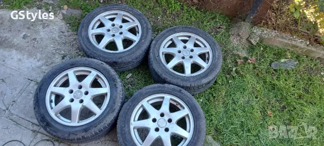 4бр лети джанти 5x112 6,5j 16h2 et 35 с летни гуми 205/55/16 